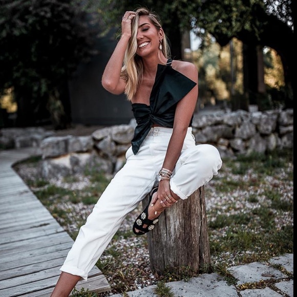 Zara Black One-Shoulder Top - Picture 6 of 13